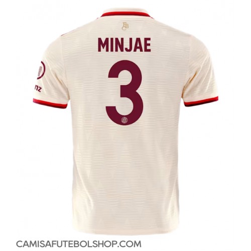 Camisa de time de futebol Bayern Munich Kim Min-jae #3 Replicas 3º Equipamento 2024-25 Manga Curta